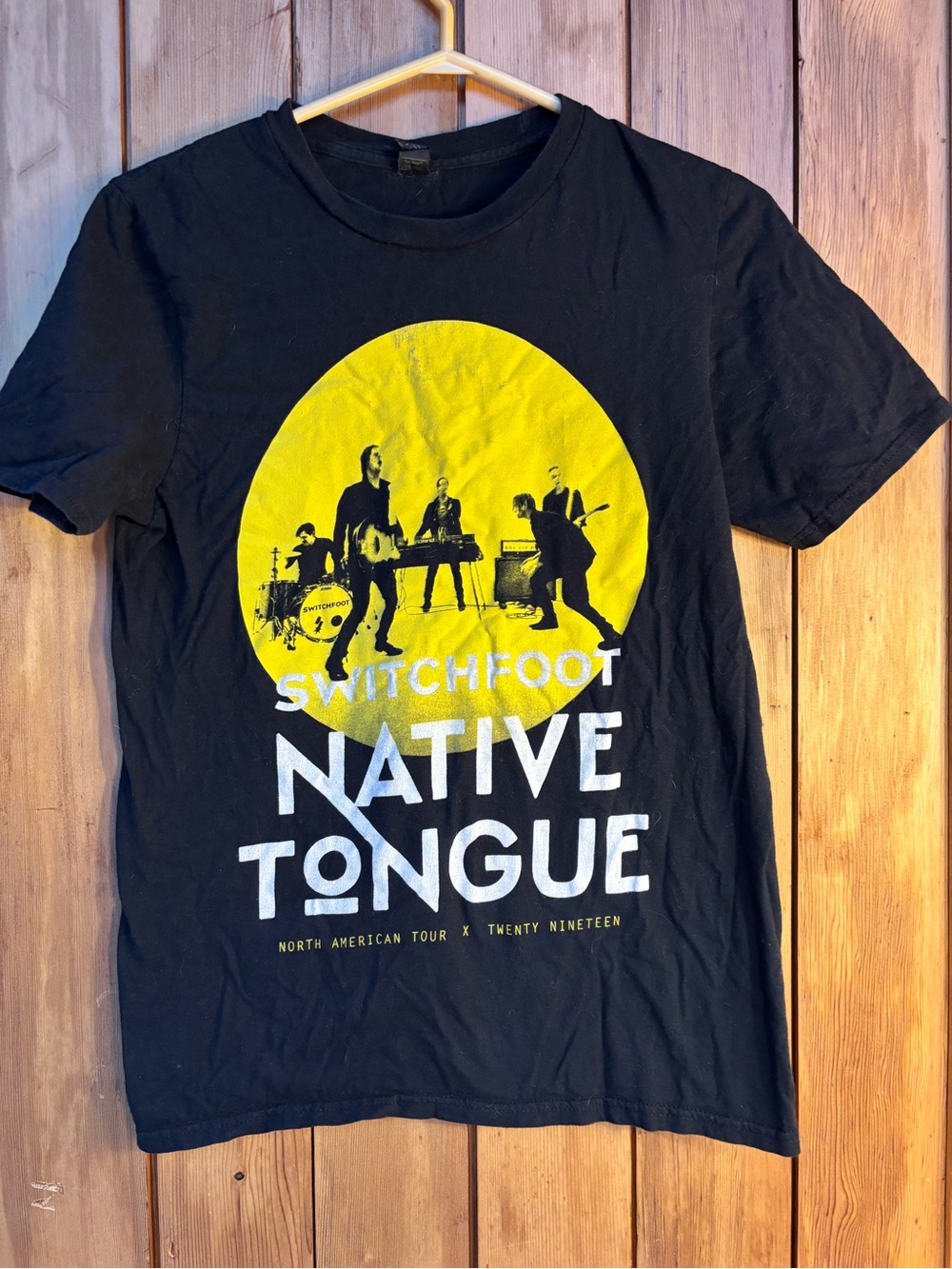 Switchfoot Native Tongue Tour 2019 Concert Graphic T-Shirt Black size S